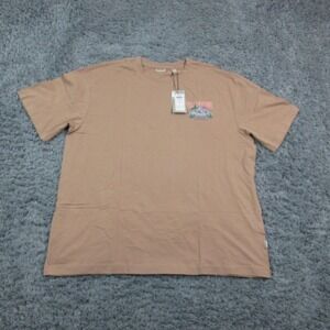 Only & Sons Shirt Mens 2XL Beige Yellowstone Wyoming National Park Tee NWT